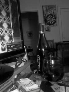 Wine, darts and Bowie